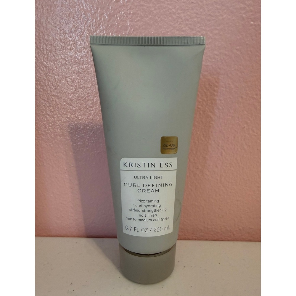 Kristin Ess Ultra Light Curl Defining Cream 6.7 fl oz Frizz Taming Soft Finish